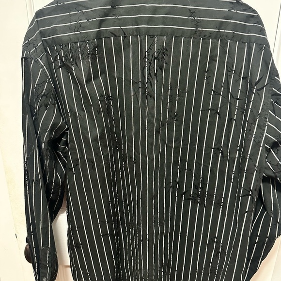 Eighty Eight Dark Striped Button Down Shirt - Picture 4 of 4